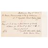 Image 1 : 1886 St. Elizabeth’s Colored Orphan Asylum Baltimore Receipt of Payment