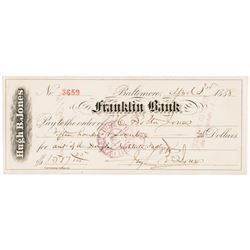1888 Artist HUGH BOLTON JONES Paying The (Frederick) Douglass Institute Mortgage