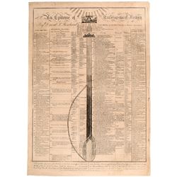 1806 AMOS DOOLITTLE Engraved Broadside: An Epitome of Ecclesiastical History