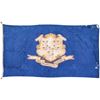 Image 1 : Connecticut State Flag Hanging Banner Sewn Linen Measuring about 6 ft x 10 ft