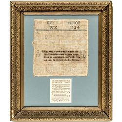 March 4, 1828-Dated N.Y. Hand-Stitched Sampler by Matilde Van Wie, Aged 8 Years