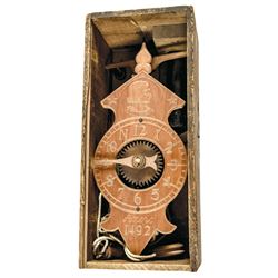 1893 Worlds Columbian Exposition Clock In Original Shipping / Protective Box !