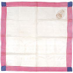 George Dewey, The Hero of The Manila Fight - Patriotic Silk Kerchief