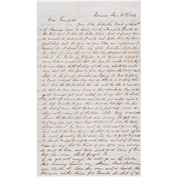 1849 Political + Historical ALS, The Gold fever rages in this western country...