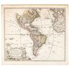 Image 1 : 1746 MAP OF THE WESTERN HEMISPHERE titled: Americae Mappa Generalis By Homann
