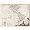 Image 2 : 1770 Gorgeous Hand-Colored Engraved MAP OF THE AMERICAS By ANTONIO ZATTA Framed