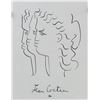 Image 1 : Jean Cocteau French Cubist Ink on Paper