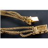 Image 4 : Jade & White Stone Gold Colored Bracelet