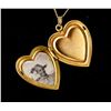 Image 3 : Antique Gold Diamond Locket w/Photo