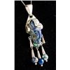 Image 2 : Lapis Men's Silver Necklace MK