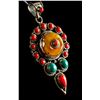 Image 3 : Multi Gem Silver Necklace