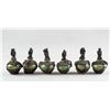 Image 1 : Six Assorted Chinese Porcelain Medicine Pots