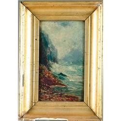 GEORGE FREDERICK MUNN (British, 1852-1907) STORMY COAST