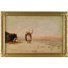 Image 1 : ALFRED WORDSWORTH THOMPSON (American, 1840-1896) ARAB CAMP WITH DOG AND ARAB