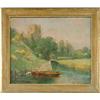Image 1 : GEORGE THOMPSON PRITCHARD (American, 1878-1962) FRENCH LANDSCAPE WITH CASTLE AND WATER