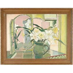 HILDEGARD RATH (American, 1909-1994) “DAFFODILS”