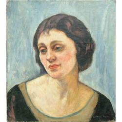 GERTRUDE NASON (American, 1890-1965) PORTRAIT OF A WOMAN