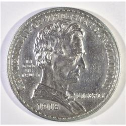 1918 LINCOLN COMMEM HALF DOLLAR, CH BU+