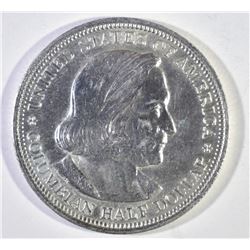 1893 COLUMBIAN COMMEM HALF DOLLAR, CH BU FLASHY!!