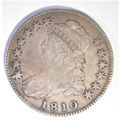 1810 BUST HALF DOLLAR, VF