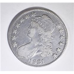1831 BUST HALF DOLLAR, VF/XF