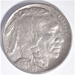 1914-D BUFFALO NICKEL, VF