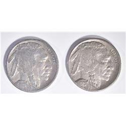 1915-D VF & 15-S FINE  BUFFALO NICKELS