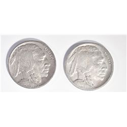 1916-D VF & 1916-S VF BUFFALO NICKELS