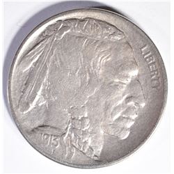 1913-D TYPE-2  BUFFALO NICKEL, AU KEY DATE