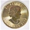 Image 1 : 2015 HALF OUNCE .9999 GOLD CANADA MAPLE LEAF