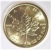 Image 2 : 2015 HALF OUNCE .9999 GOLD CANADA MAPLE LEAF
