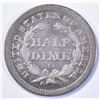 Image 2 : 1859-O SEATED HALF DIME,  F/VF