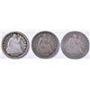 Image 1 : 1848VG,49 F/VF & 54- O ARROWS, F SEATED HALF DIMES