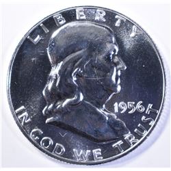 1956 TYPE-2 FRANKLIN HALF DOLLAR, GEM PROOF