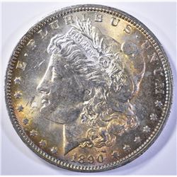 1890-O MORGAN DOLLAR, CH BU