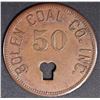 Image 2 : BOLEN COAL CO DAYTON OH, GOOD FOR 50 TOKEN