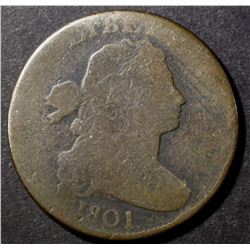 1801 DRAPED BUST LARGE CENT, GOOD+