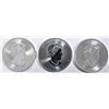 Image 2 : 3-BU 2019 CANADIAN SILVER MAPLE LEAF COINS