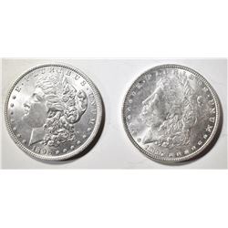 1896 & 1897 CH BU MORGAN DOLLARS