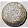 Image 1 : 1921-D MORGAN DOLLAR, BU RAINBOW TONING OBV