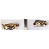 Image 1 : 2 - 14k COMFORT FIT GOLD/DIAMOND BANDS