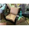 Image 2 : 3 PCS 2 - TONE PLASTIC RATTAN OUTDOOR PATIO CHAT SET INCLUDING: 3 SEAT SOFA & 2 ARM CHAIRS WITH