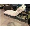 Image 1 : VIRO DARK BROWN PLASTIC RATTAN OUTDOOR PATIO ELEGANCE CHAISE WITH CUSHION