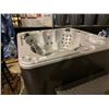 Image 1 : CAL SPA HOT TUB, GLORY- AMERICAN SERIES,ALUMINIUM ARCY 90X90 SMOKE BASE, 3 PILLOWS INFINITY,
