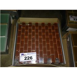 1" X 2" SKY COPPER TILES FNK # 43 12"X12" SHEETS