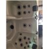Image 3 : CAL SPA HOT TUB, AMERICAN SPAS LUXURY SERIES, CAMEO/GYPSUM ARCY 90X90 SMOKE BASE,3 CONTOUR