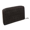 Image 5 : Bvlgari Black Fabric Leather Logo Zipper Wallet