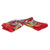 Image 1 : Hermes Red Multicolor Silk Le Mors "A La Conetable" Scarf