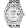 Image 1 : Rolex Mens SS MOP Diamond Lugs & Princess Cut Diamond Datejust Wristwatch With R