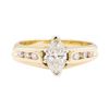 Image 2 : 0.75 ctw Diamond Ring Soldered To Band - 14KT Yellow Gold